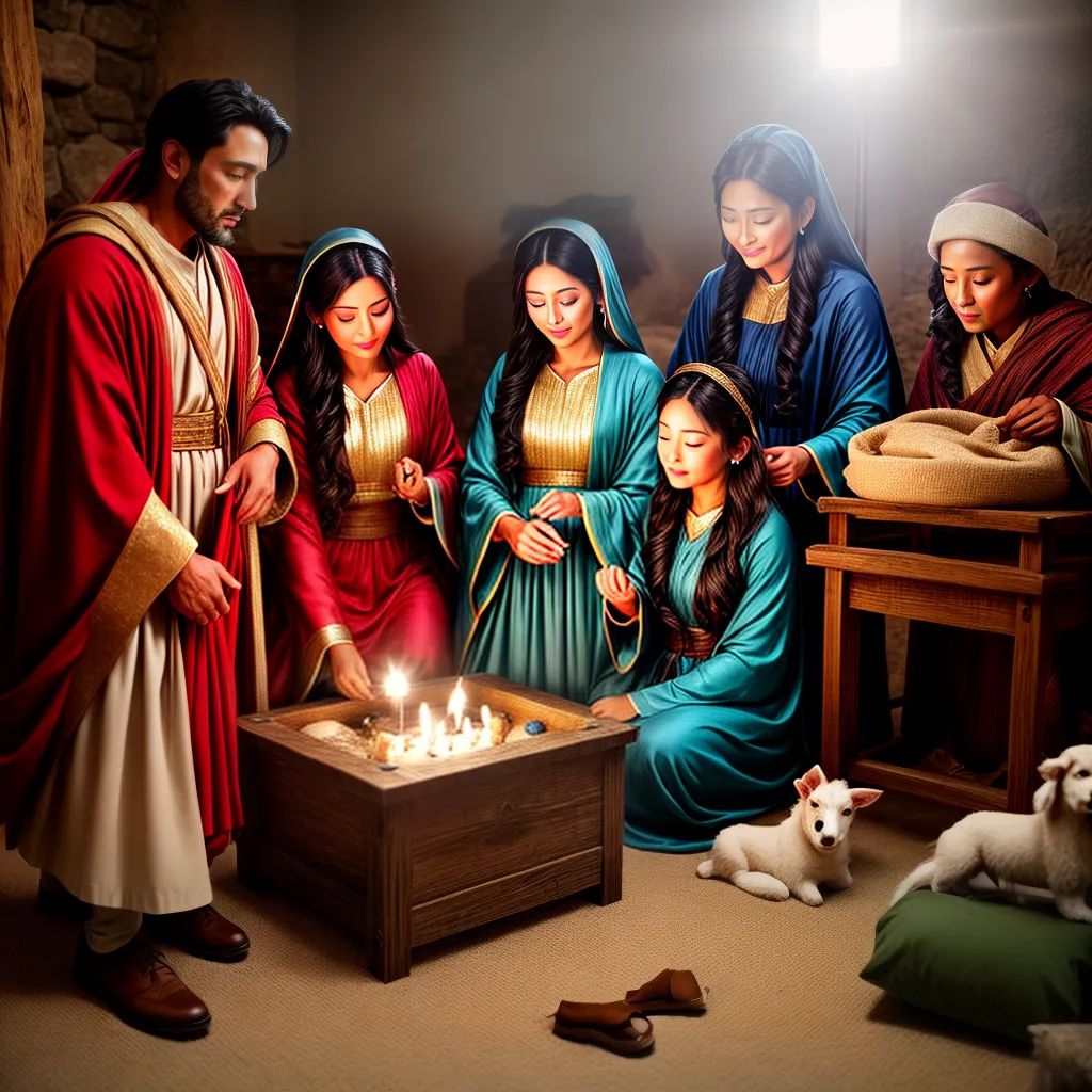 Fotos natal familia prespio amor ensinamentos