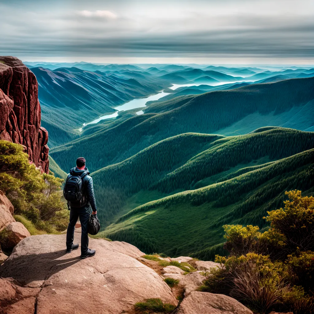 Fotos observacao montanha binoculos fe