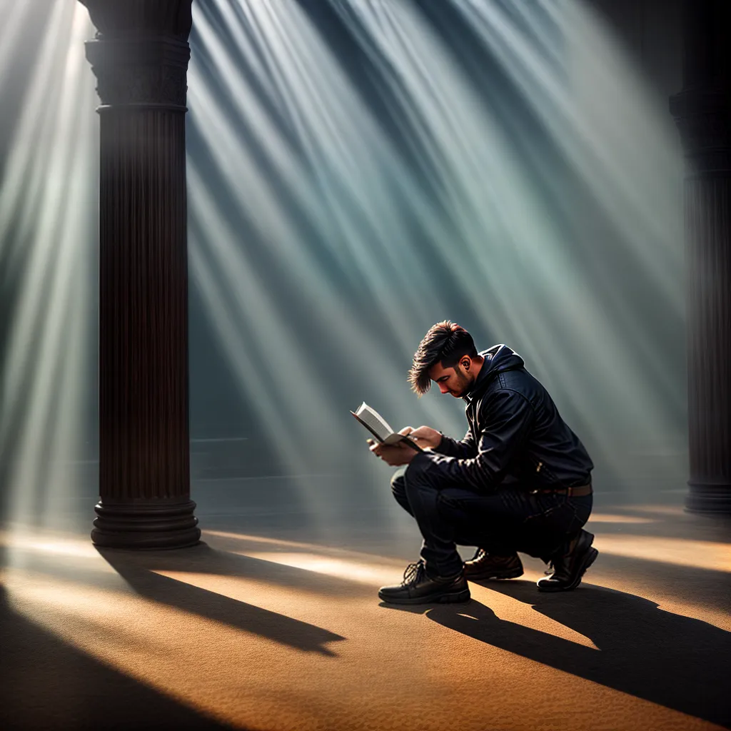 Fotos oracao biblia luz radiante