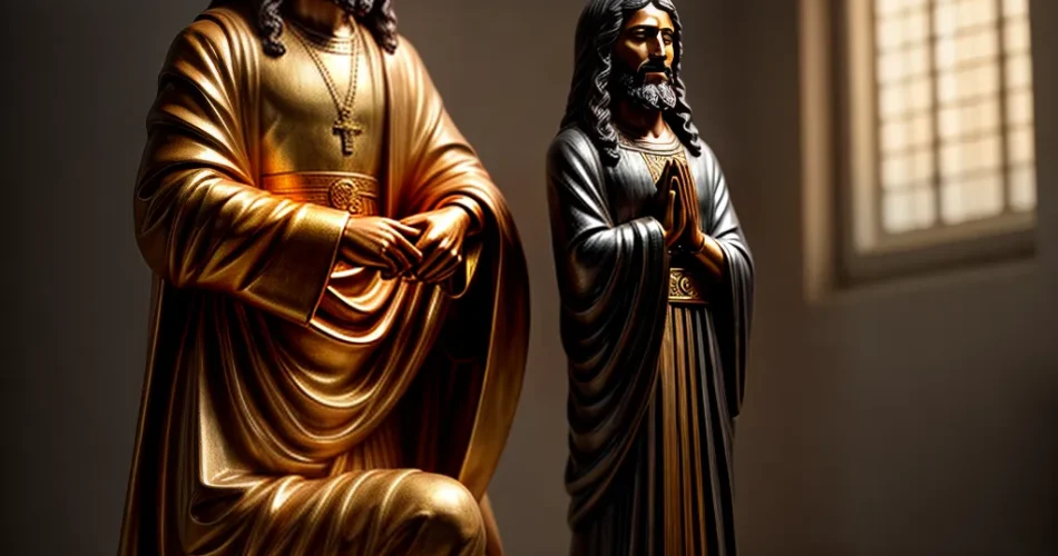 Fotos oracao estatua jesus iluminado