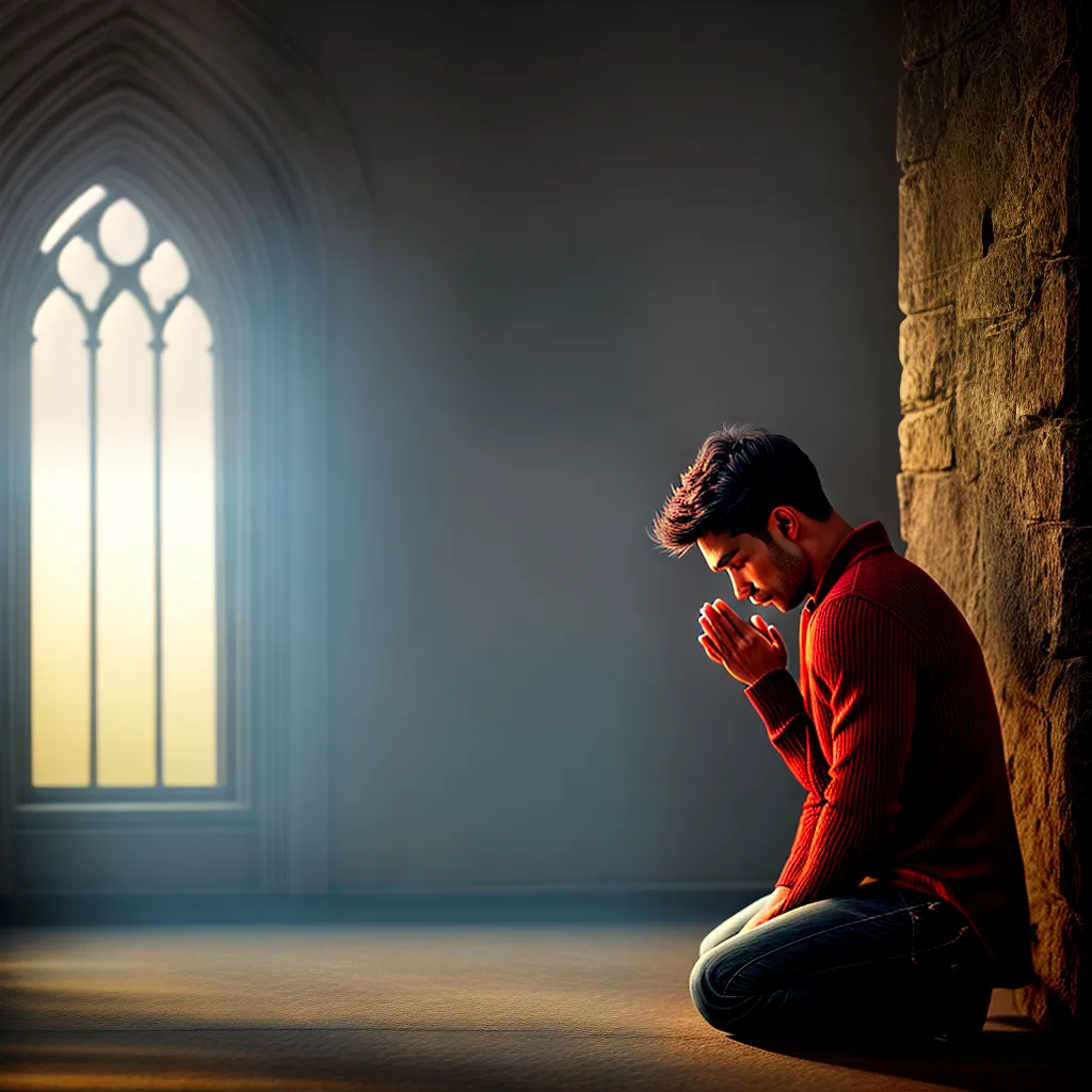 Fotos oracao fe crista kneeling