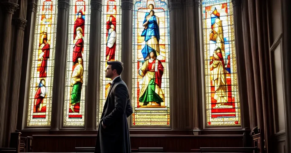 Fotos oracao igreja vitrais