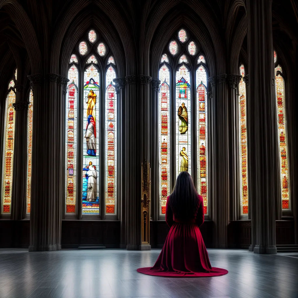 Fotos oracao igreja vitral luz divina