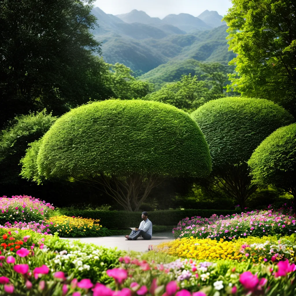 Fotos oracao jardim flores paz 2