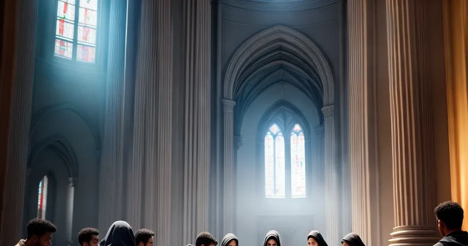 Fotos oracao jovens circulo igreja