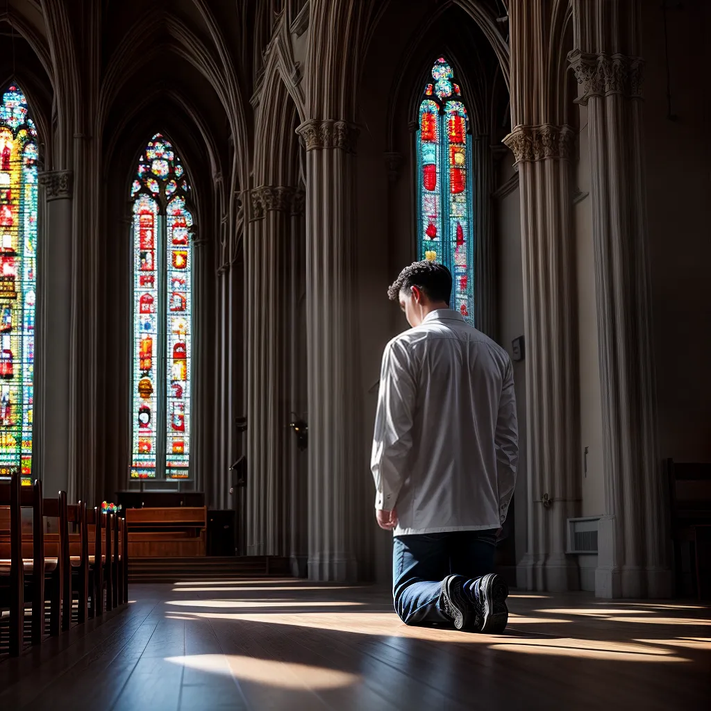 Fotos oracao luz igreja vitral