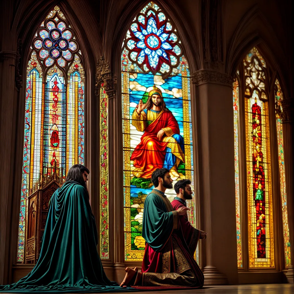 Fotos oracao vitral devocao fe