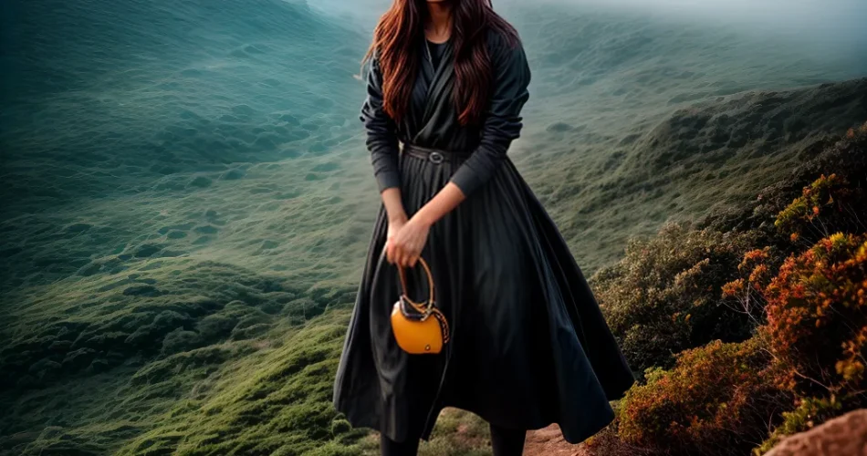 Fotos ovelha caminhando estrada nebulosa luz