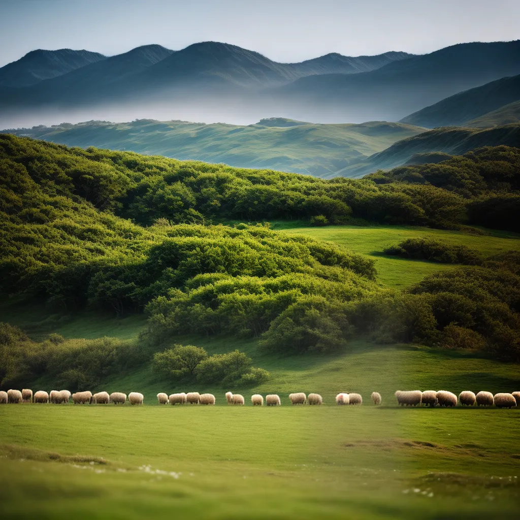Fotos ovelha perdida pastor guia campo