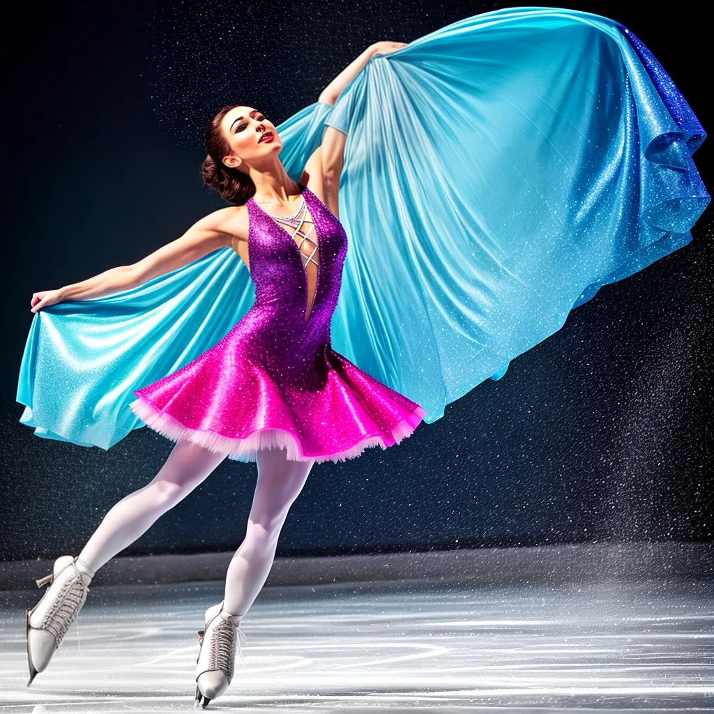 Fotos patinadora gelo brilho