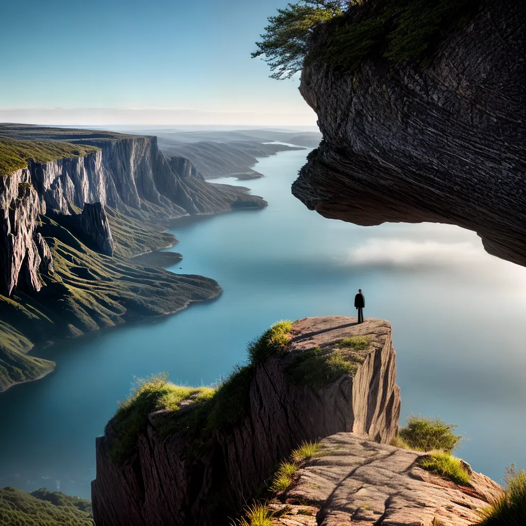 Fotos paz cliff paisagem biblia