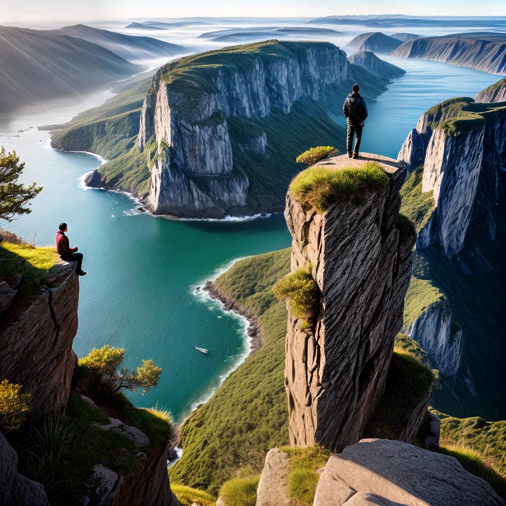 Fotos paz natureza espiritualidade cliff sol