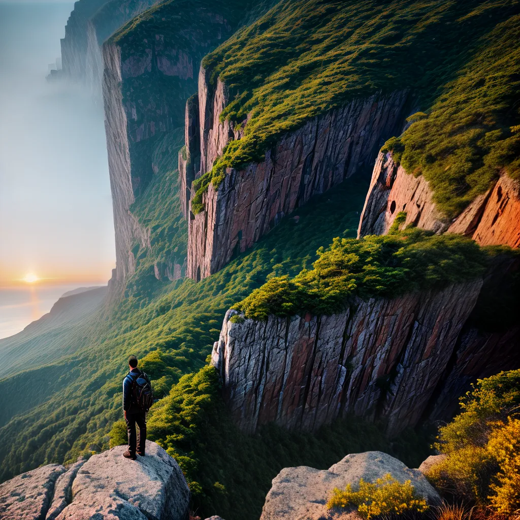 Fotos paz perdao por do sol cliff