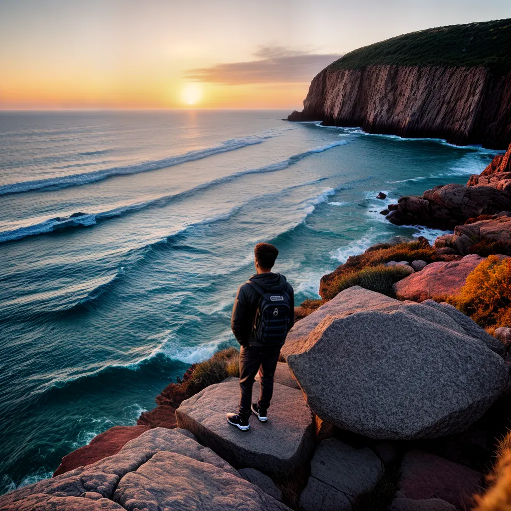 Fotos paz por do sol biblia cliff