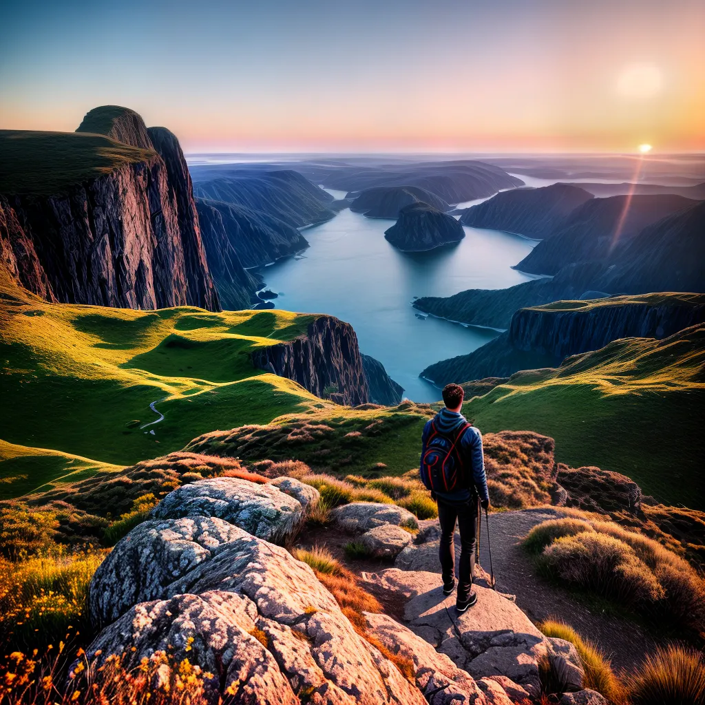 Fotos paz por do sol cliff