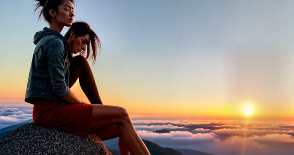 Fotos paz por do sol montanha meditacao