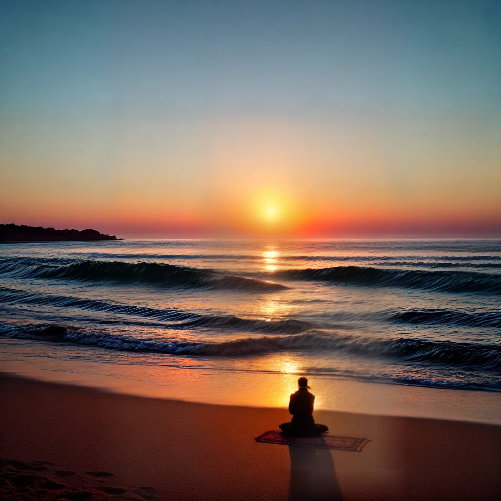 Fotos paz praia por do sol oracao