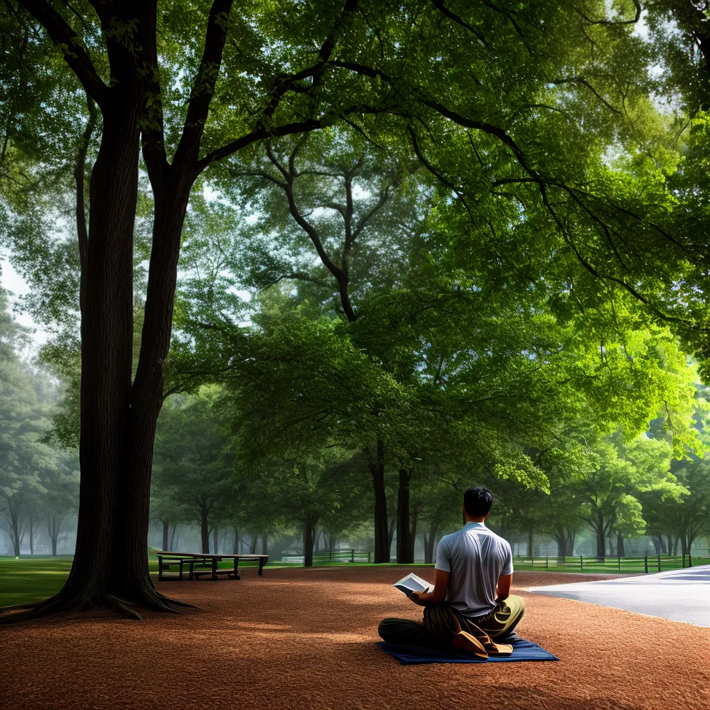 Fotos pessoa leitura meditacao parque natureza paz