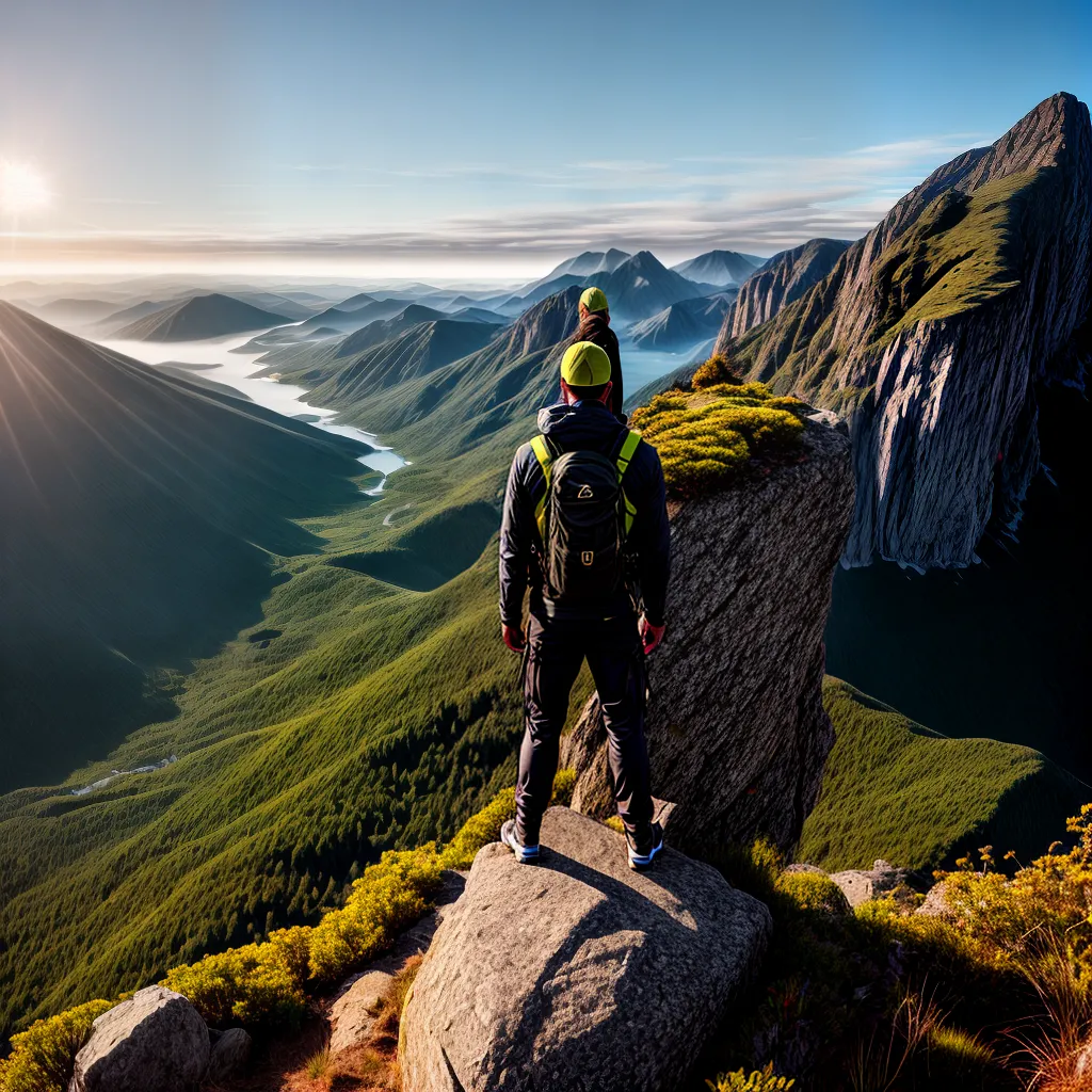 Fotos pessoa montanha sol natureza paz