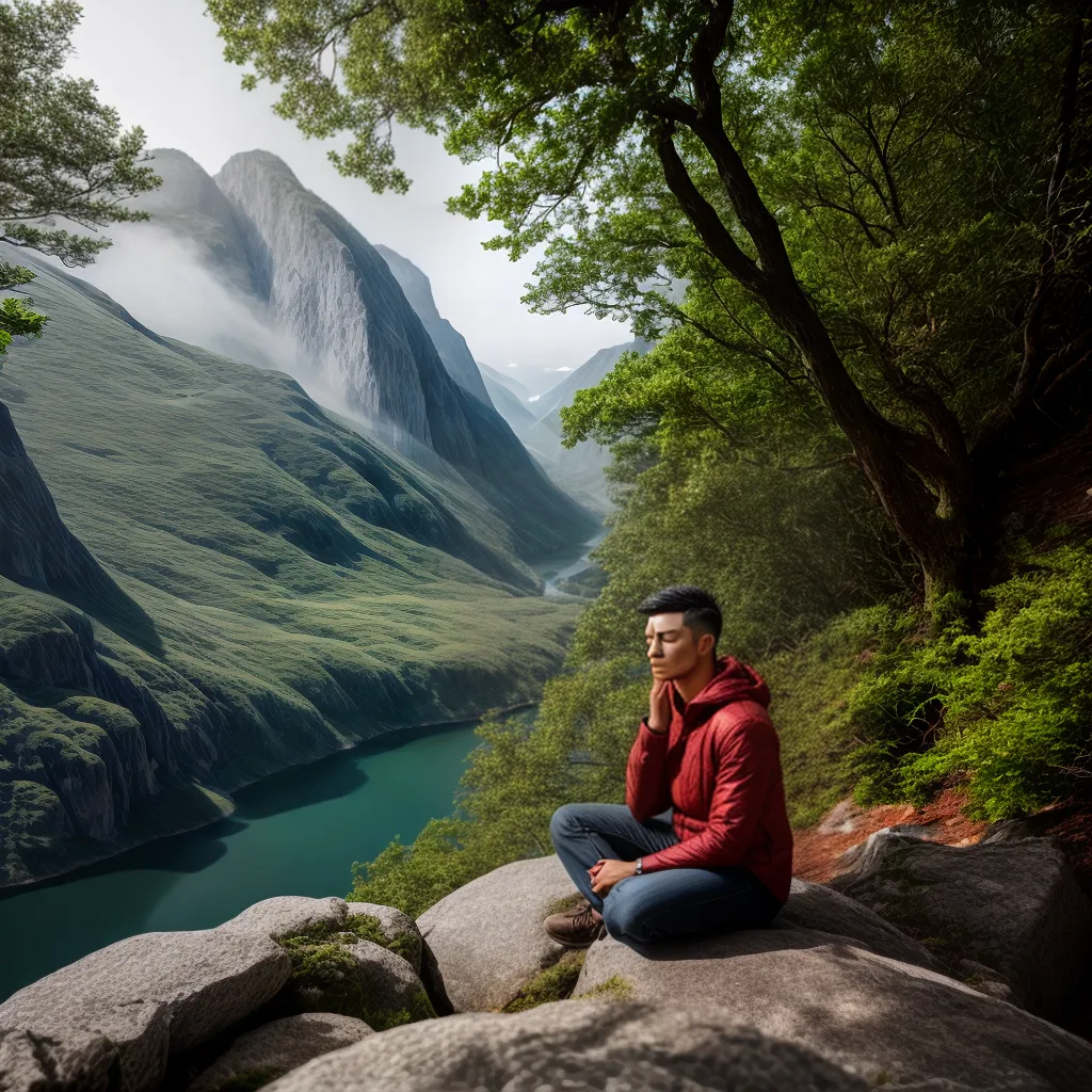 Fotos pessoa oracao natureza paz