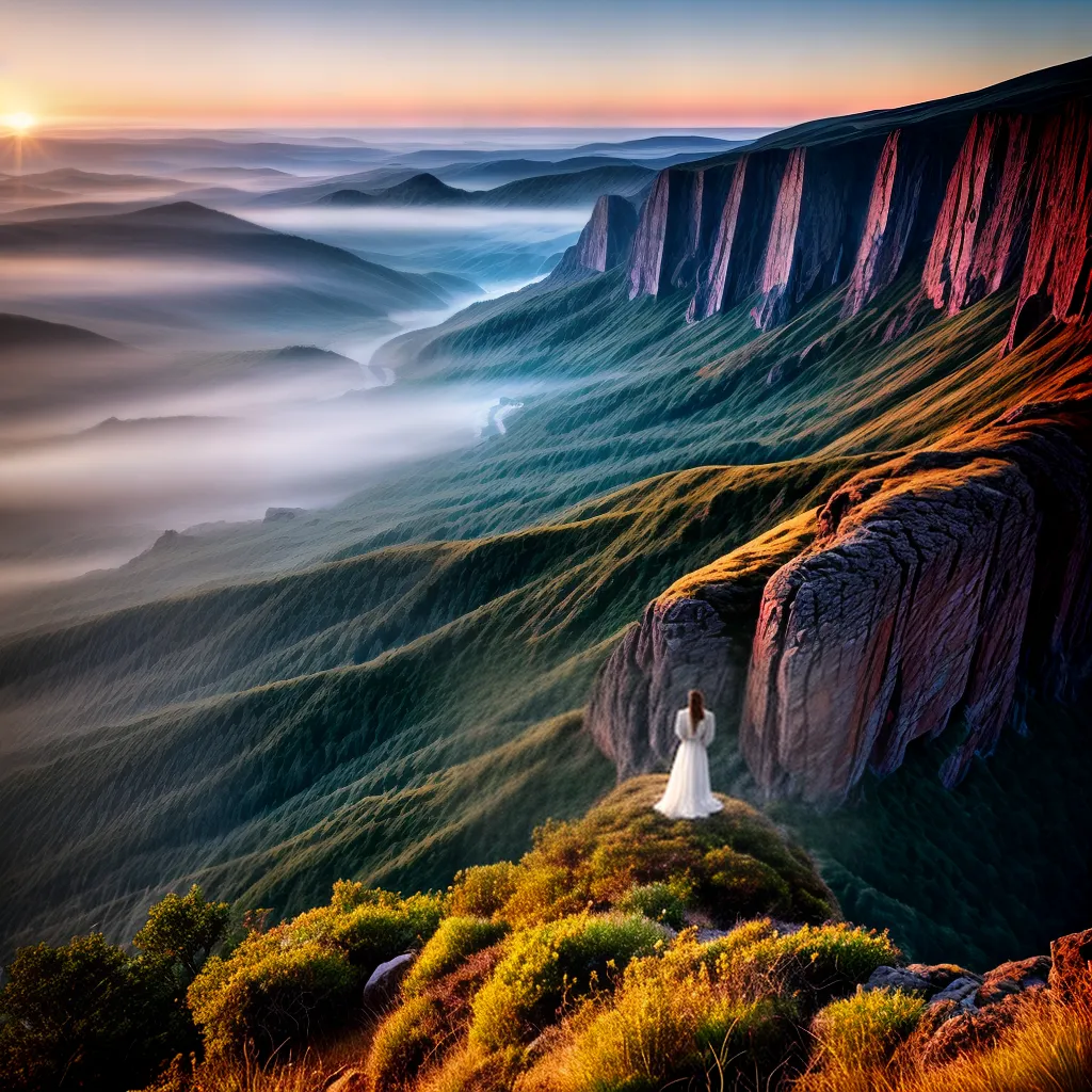 Fotos pessoa por do sol abismo mao confianca