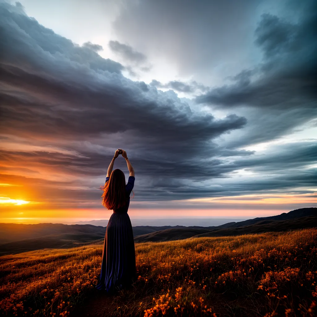 Fotos pessoa por do sol gratidao tempo dificil