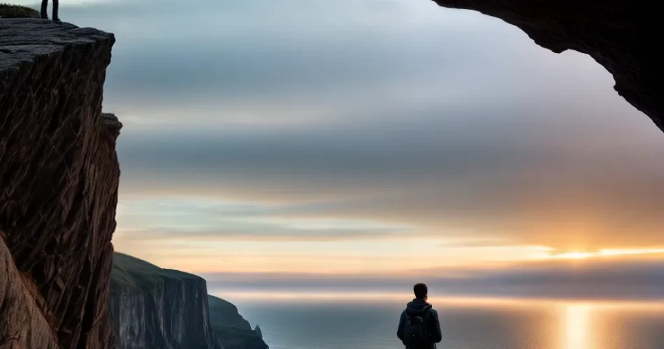 Fotos pessoa por do sol mar futuro 1