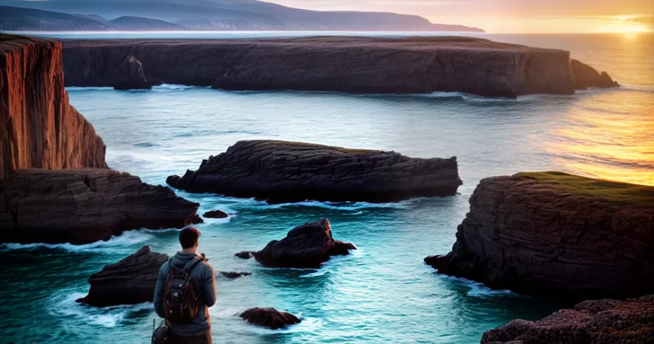 Fotos pessoa por do sol oceano fe em deus