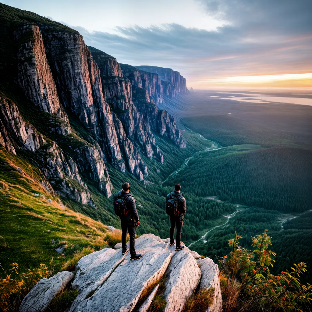 Fotos pessoa por do sol reflexao cliff