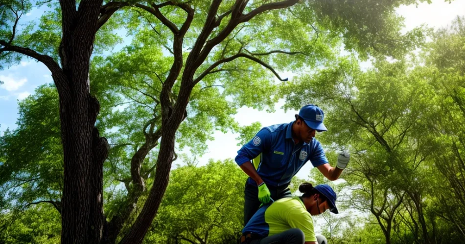 Fotos plantio arvore crianca adulto sol