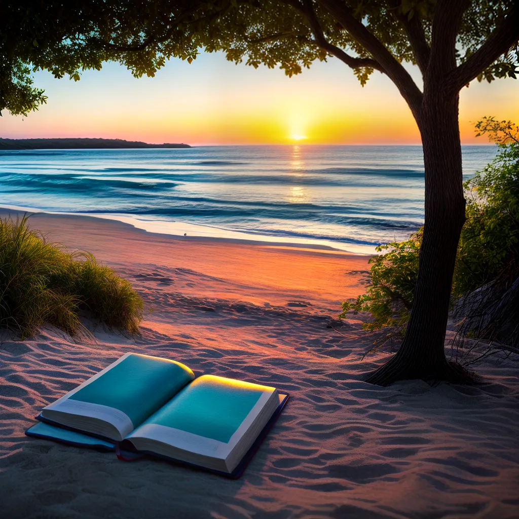 Fotos praia hamacas por do sol oracao