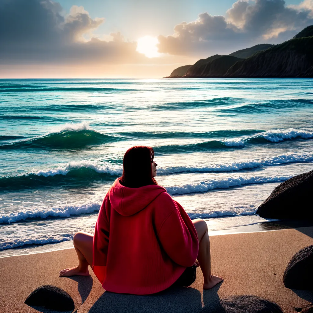 Fotos praia sol ouvido paz