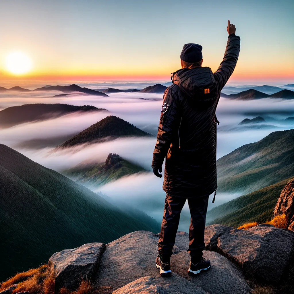 Fotos proposito vida montanha por do sol