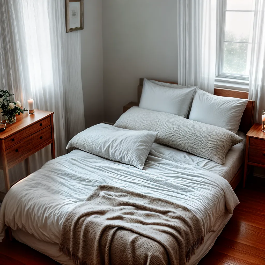 Titulo: Quarto sagrado: como transformar seu quarto em um espaço de oração 8 Fotos quarto sereno altar luz velas
