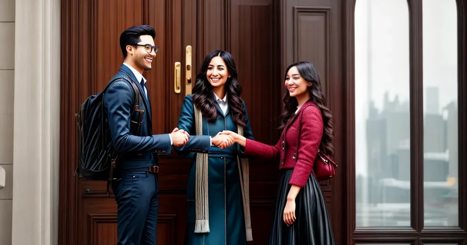 Fotos recepcionistas sorridentes igreja