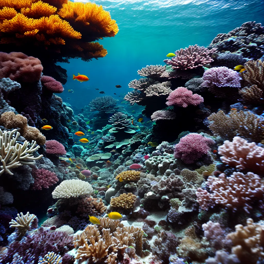 Fotos recife coral peixes tartarugas polvo