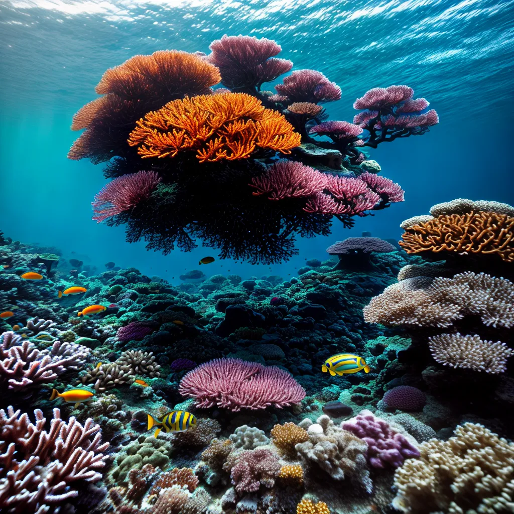 Fotos recife coral vida marinha protecao