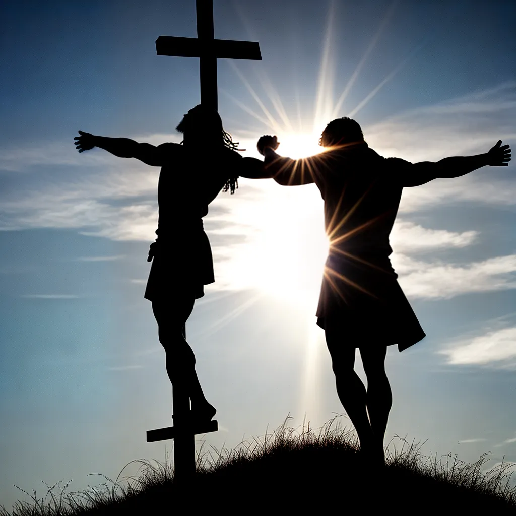 Fotos redencao cristo silhueta cruz luz