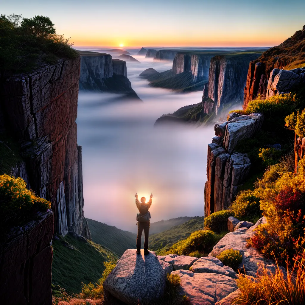 Fotos redencao por do sol cliff bracos