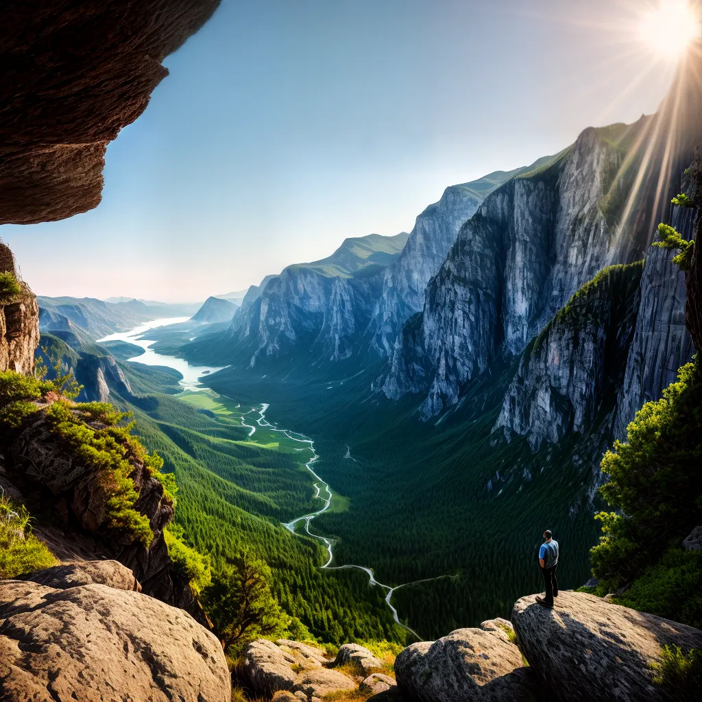 Fotos reflexao fe crista paisagem cliff