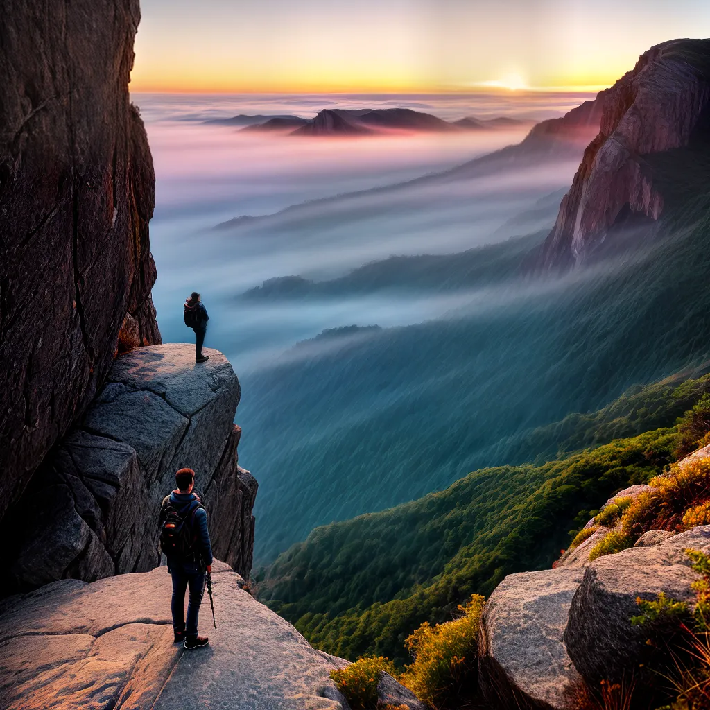 Fotos renovacao por do sol abraco cliff