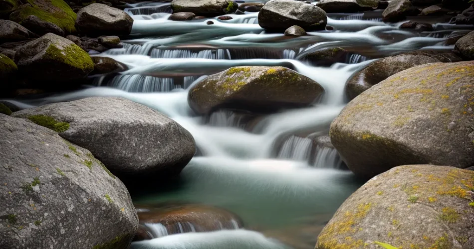 Fotos rio montanha serenidade pureza flor