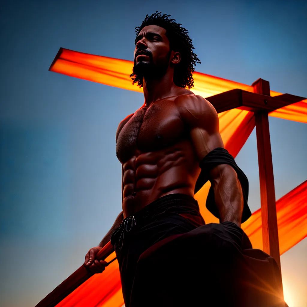 Fotos sacrificio jesus silhueta por do sol