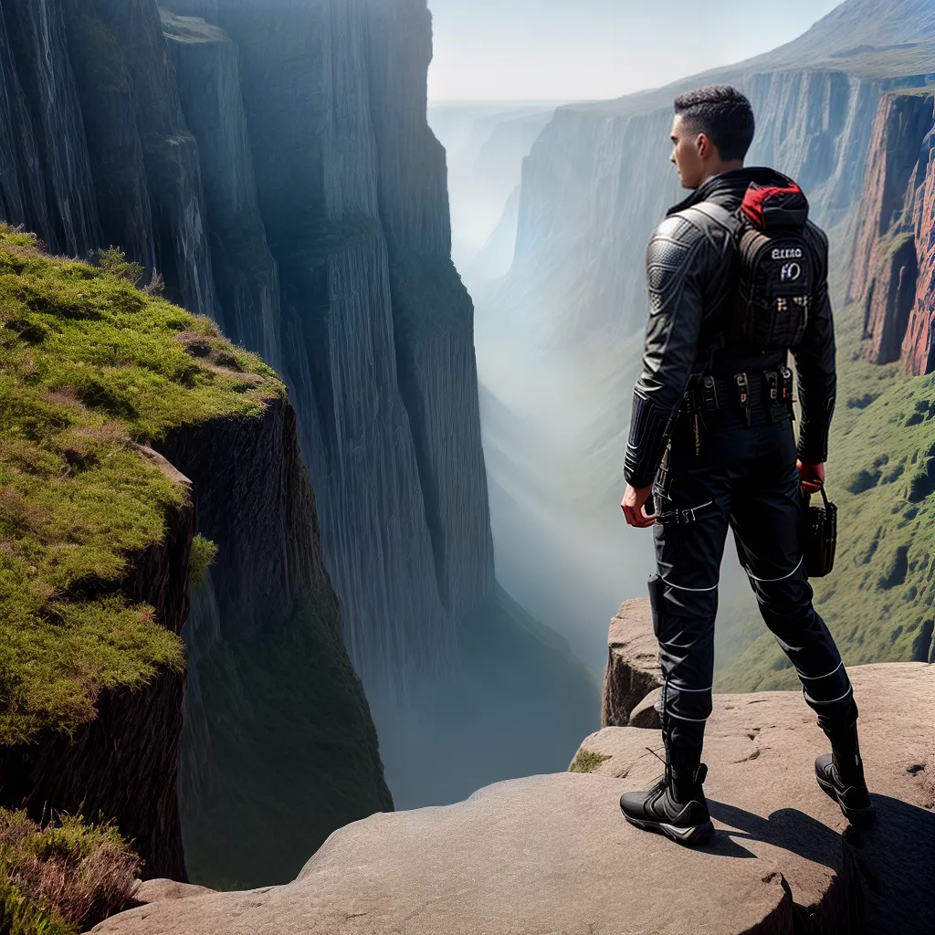 Fotos salto fe precipicio vista ampla