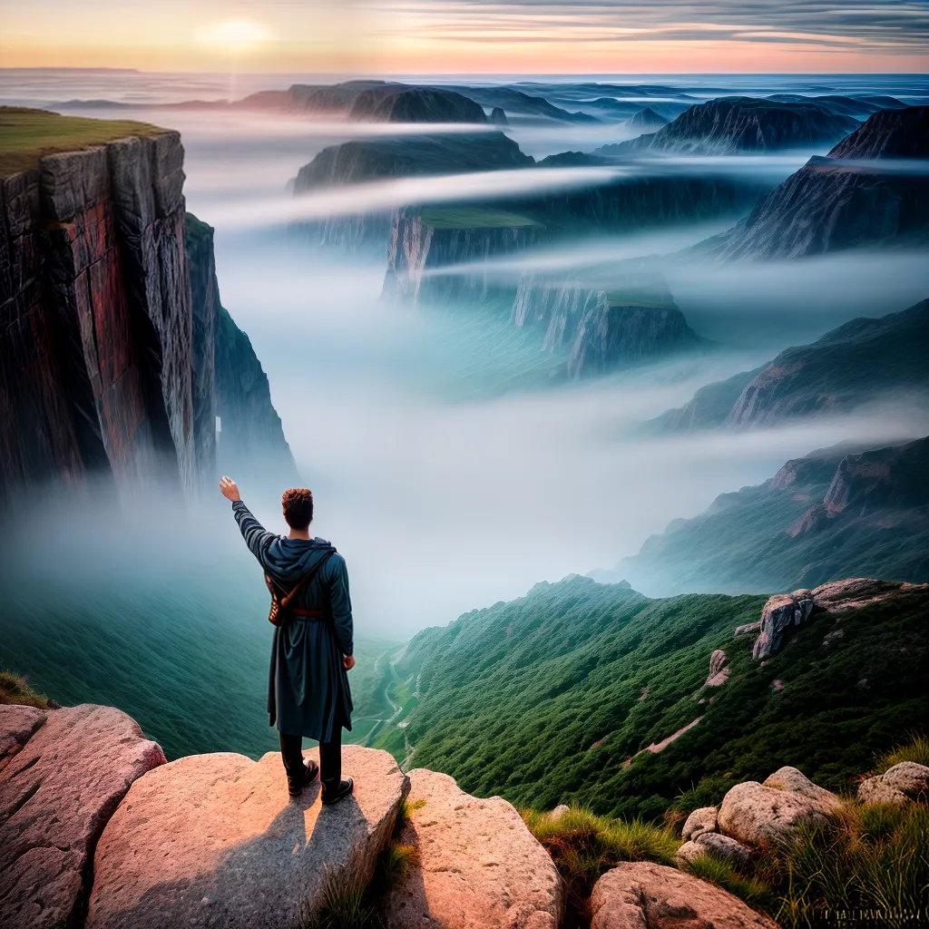 Fotos salvacao pessoa abismo ceu por do sol