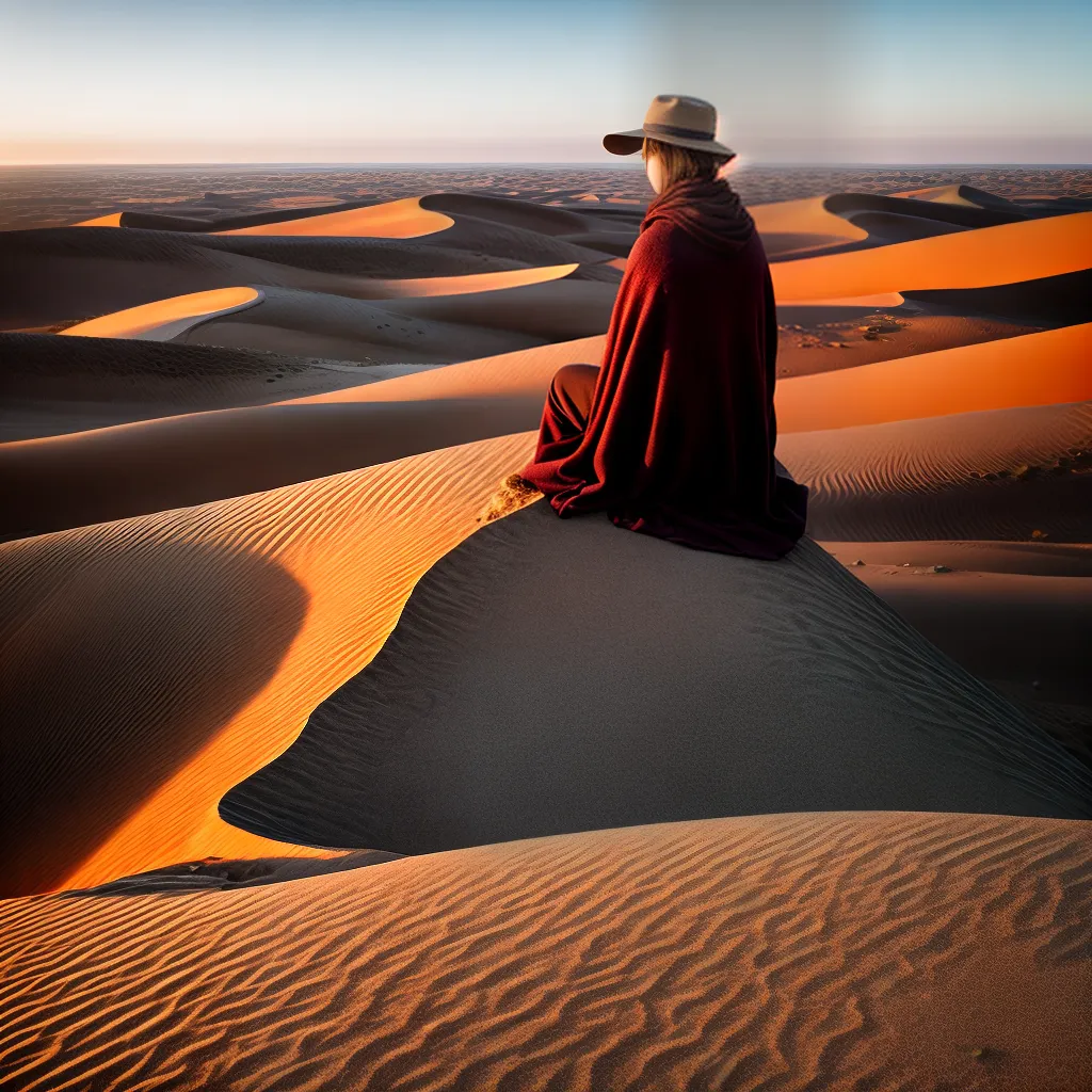 Fotos solitario deserto paz descanso