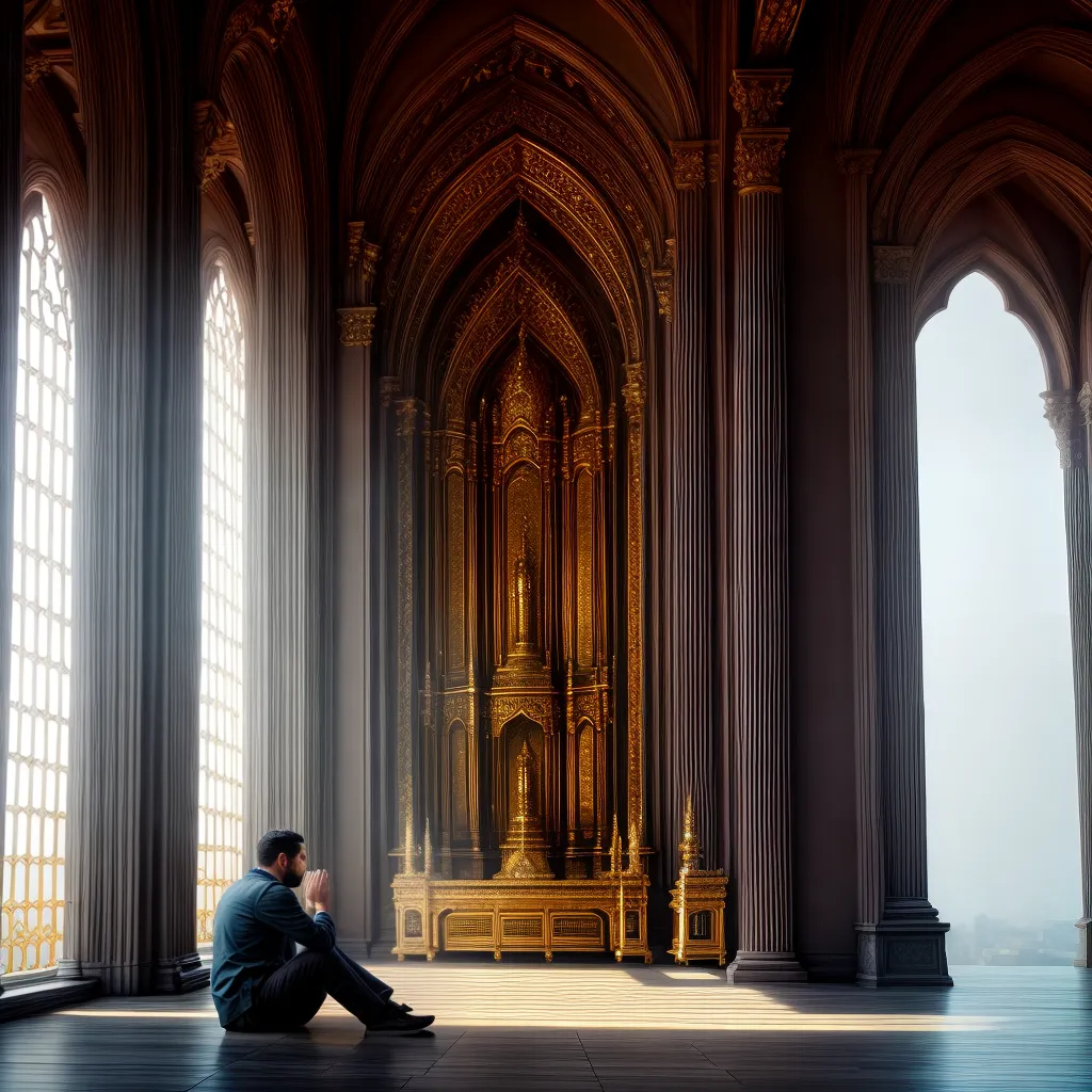 Fotos templo oracao serenidade luz divina