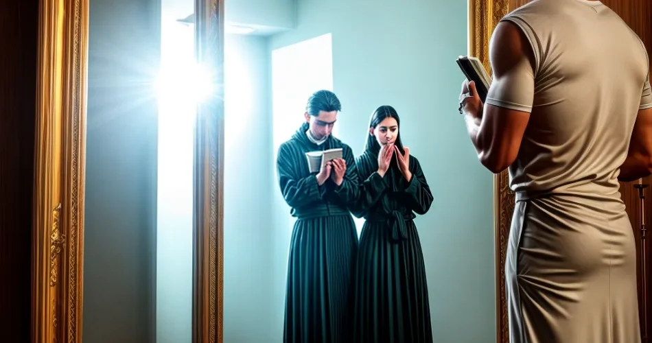 Fotos transformacao oracao biblia espelho