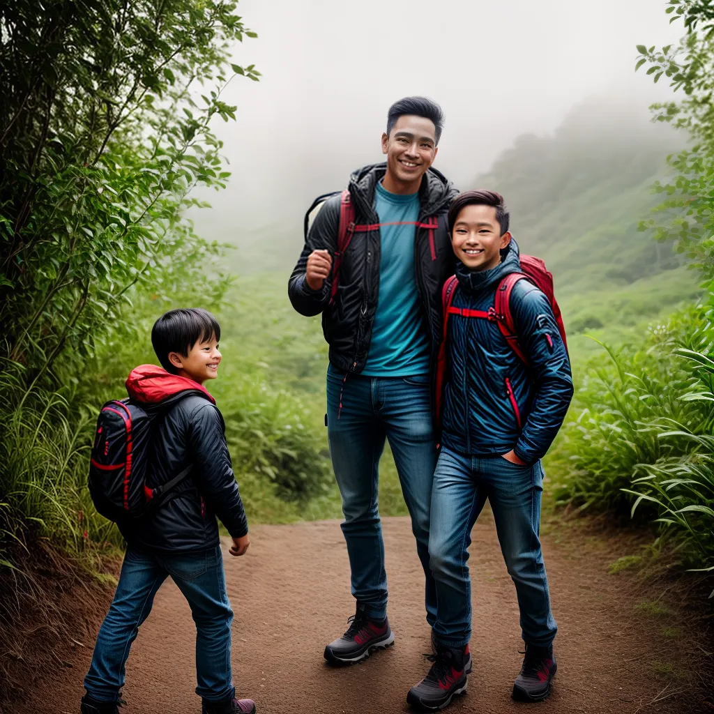 Fotos trilha familia natureza ar lazer