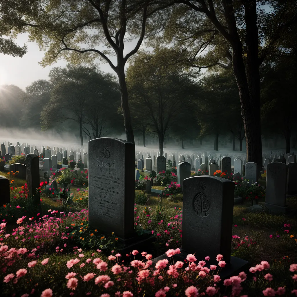 Fotos tumulo flores paz preto branco